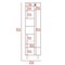 Tuhome Nala Cleaning Cabinet, Double Door Cabinet, Four Legs, Five Shelves, Light Gray/White MZB7676 - alternate 4